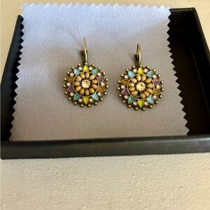 Colorful Mandala Drop Earrings